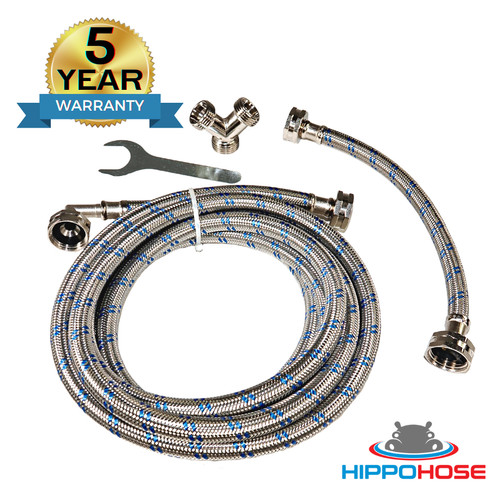 Long steam dryer hose install - long,