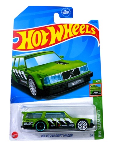 Hot wheels slammed green - wheels,