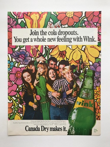 1967 canada dry wink - 1967, soda