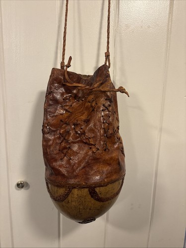 African calabash gourd vessel - african,