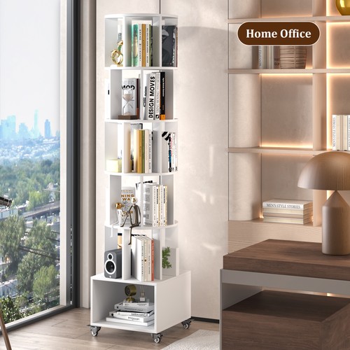 360 rotating bookshelf wood - 360,
