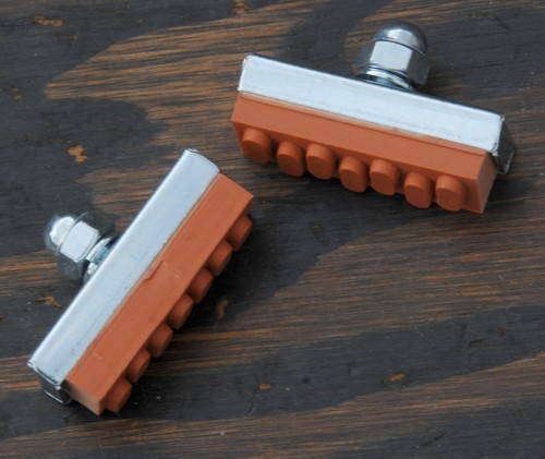 Red brake pads - vintage, schwinn
