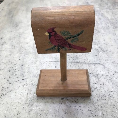 Cardinal vintage mailbox stamp - mailbox,