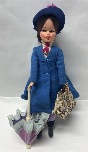 Vtg mary poppins doll blue - poppins,