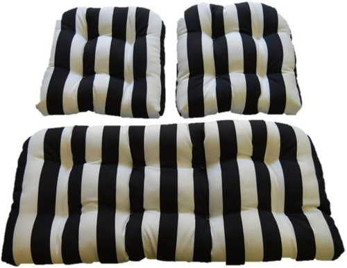 Outdoor wicker loveseat - 3, pc