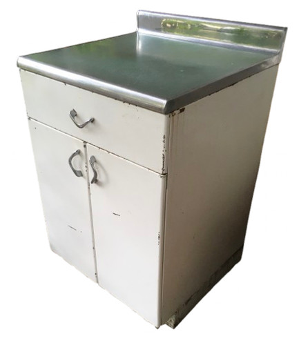 Vintage 1950s metal kitchen - metal,