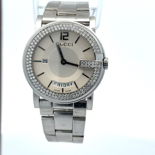 Mens diamond bezel gucci 101m - bezel,