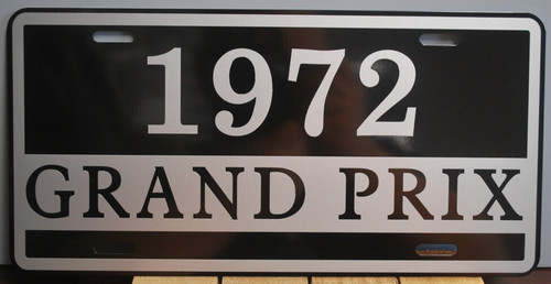 Metal license plate tag 1972 - metal,