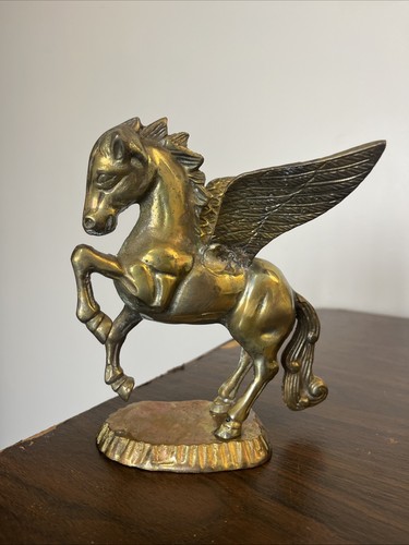 Solid brass pegasus - solid, flying