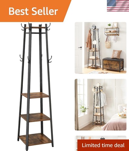 Industrial coat rack with - coat, 3