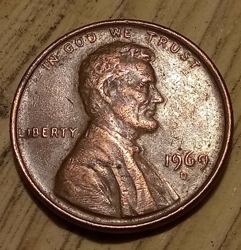 1969 lincoln penny floating - 1969, 'floating