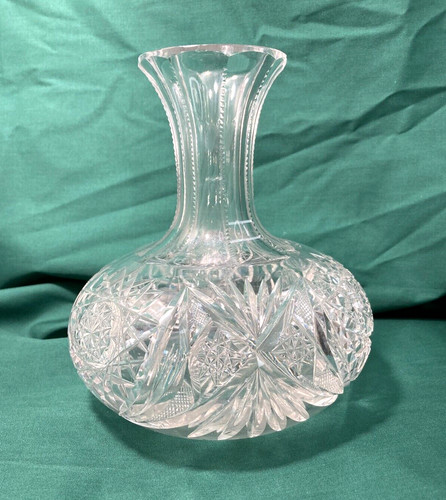 Vintage squat vase size x - squat, 7"