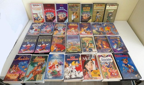 Disney vhs tapes lot 28 - disney,