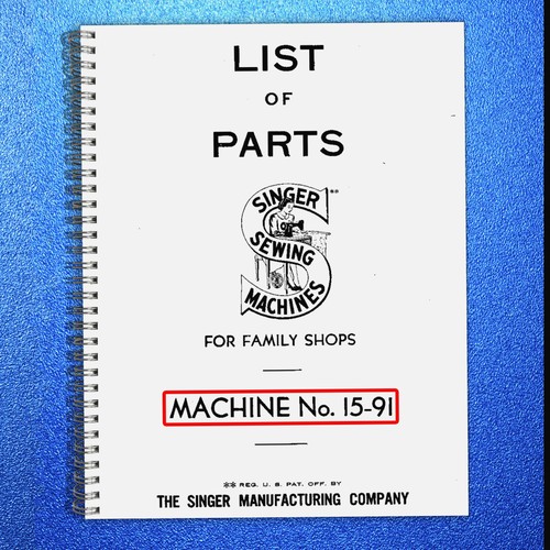 Singer illustrated parts - 15-91,