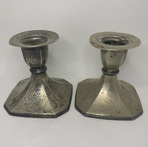 Pair candle holders vintage - candle,