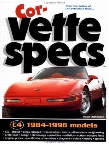 Corvette specs 1984 1996 - corvette, specs:
