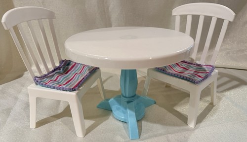 Play doll table and chairs - chairs, set