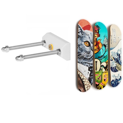 Skateboard deck wall mount - wall,