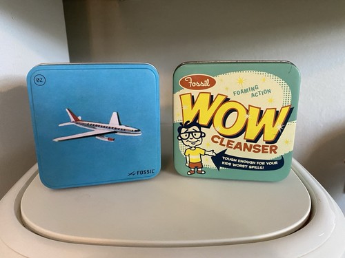 Fossil watch tin boxes wow - tin,