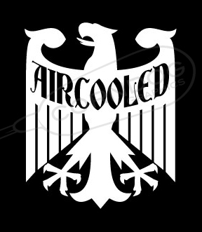 Aircooled eagle vinyl sticker - aircooled,