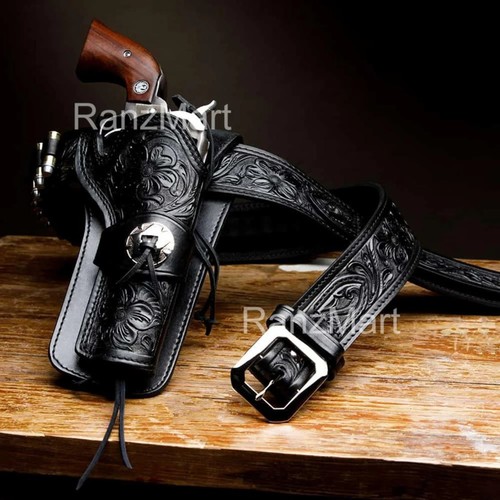 Western leather gun - western,