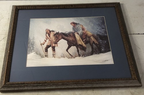 Native american litho print - native,