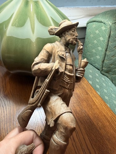Vintage hand carved wood - hand,