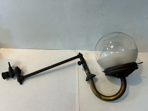 Antique brass wall - antique, gas