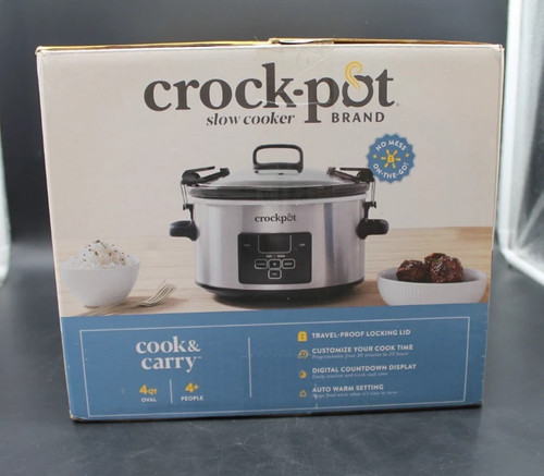Crock pot cook carry - cook,
