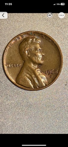 1968 lincoln vdb penny with - lincoln,