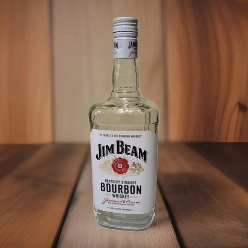 Empty glass jim beam bourbon - empty,