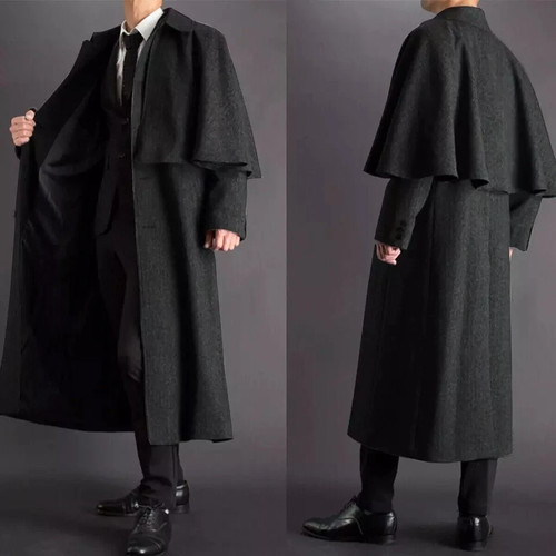 Men inverness overcoat with - men,