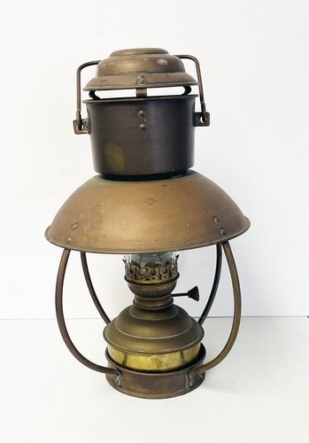 Antique railroad style lantern - antique,