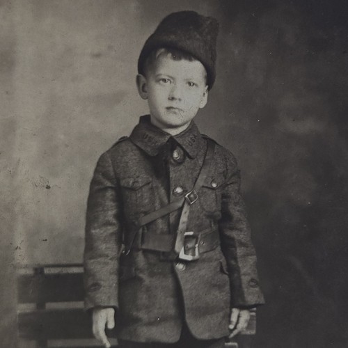 Vintage rppc young boy in - rppc,