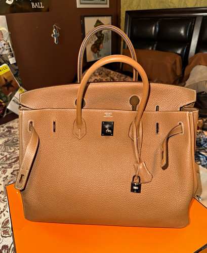 Hermès birkin gold satchel - 40,