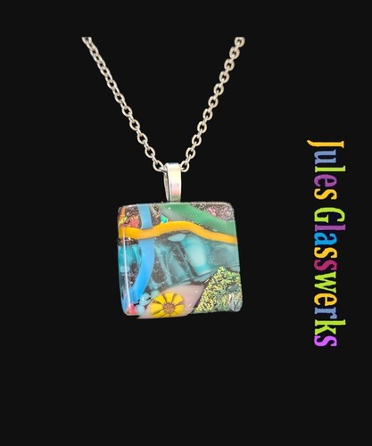 Hand crafted dichroic fused - ,