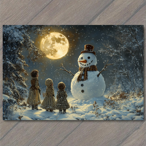 Art print snowman bright - ,