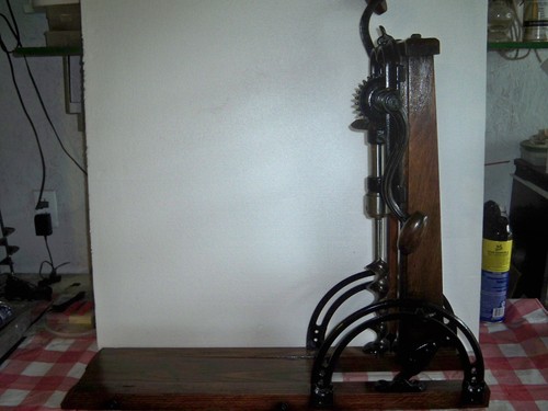 Antique manual drill - antique, press