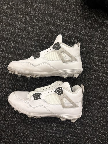 Jordan4 white cement football - jordan4,