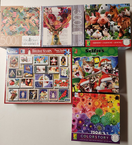 Puzzles lot ceaco big - lot, 6