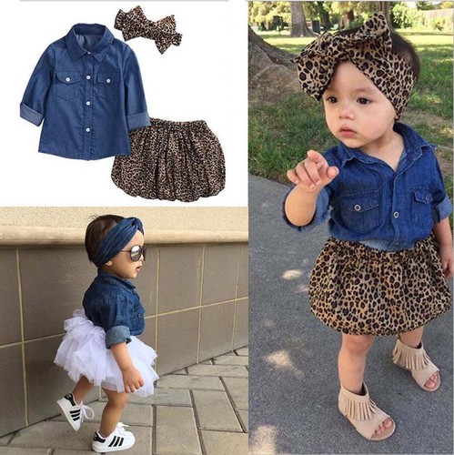Newborn baby girl - denim, suit