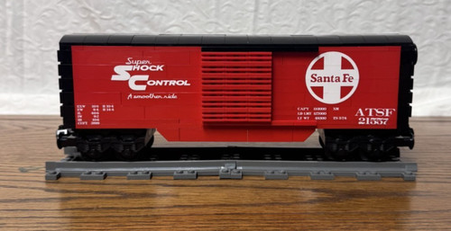 Custom brick train santa - brick, fe