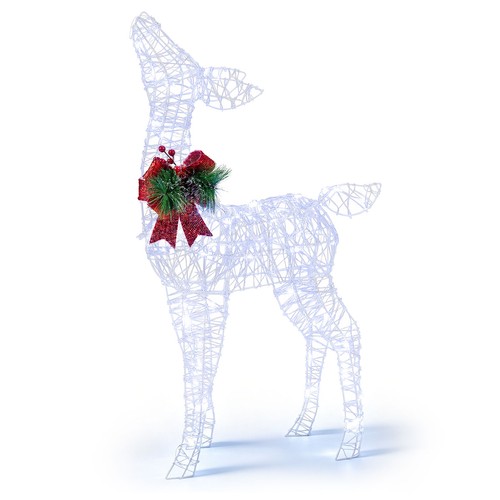 Lighted christmas deer - christmas,