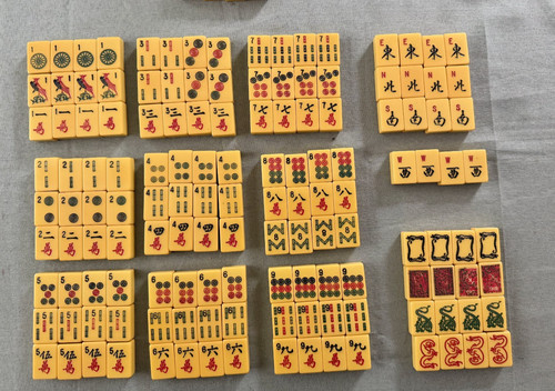 Vintage mahjong set - vintage,
