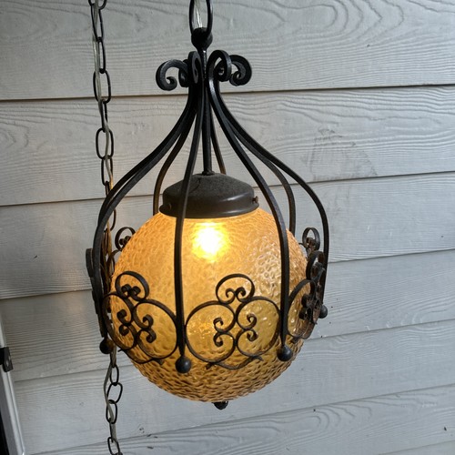 Vtg mcm amber glass - mcm,