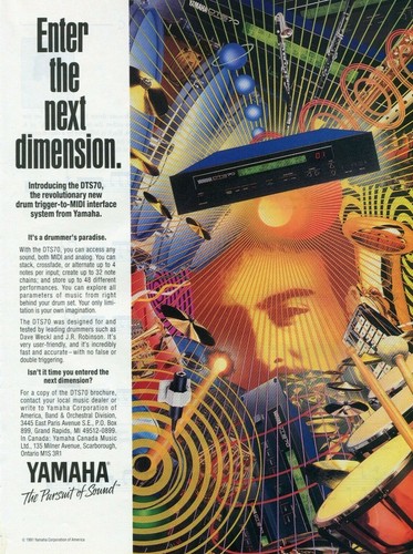1991 print yamaha dts70 - print, ad