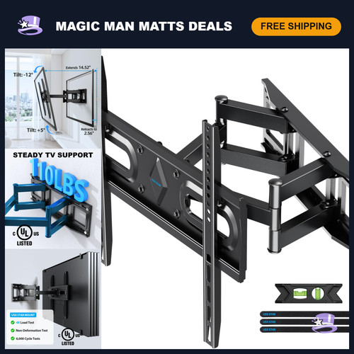 Full motion wall mount - motion, tv