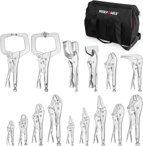 Pieces locking pliers set - locking,