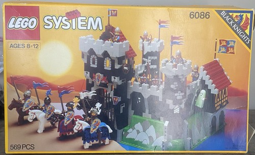 Lego 6086 black knight - black, knight's