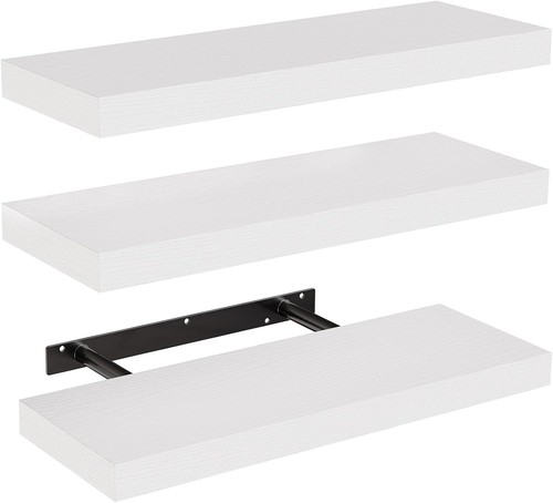 White floating shelves wall - floating,